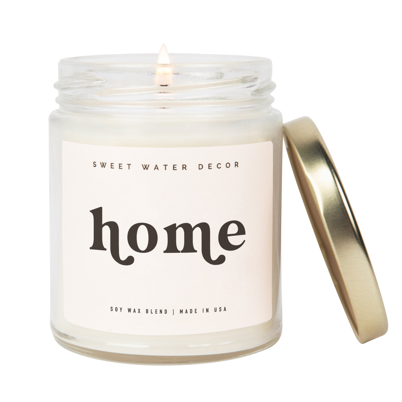 Home Soy Candle - Clear Jar - 9 oz