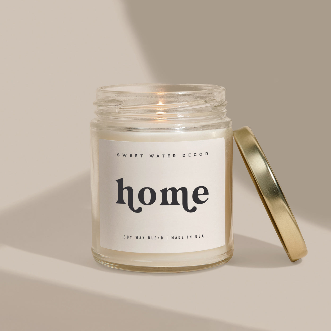 Home Soy Candle - Clear Jar - 9 oz