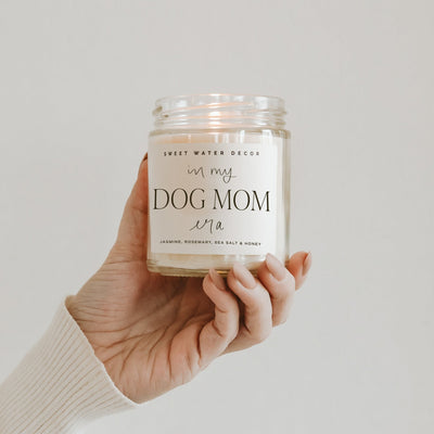 In My Dog Mom Era Soy Candle - Clear Jar - 9 oz - Sweet Water Decor - Candles