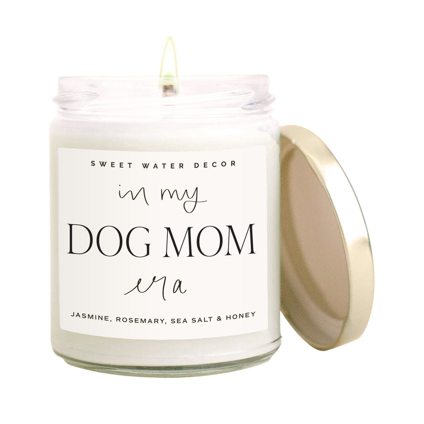 In My Dog Mom Era Soy Candle - Clear Jar - 9 oz - Sweet Water Decor - Candles