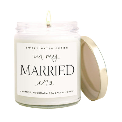 In My Married Era Soy Candle - Clear Jar - 9 oz - Sweet Water Decor - Candles
