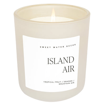 Island Air Soy Candle - Tan Matte Jar - 15 oz - Sweet Water Decor - Candles