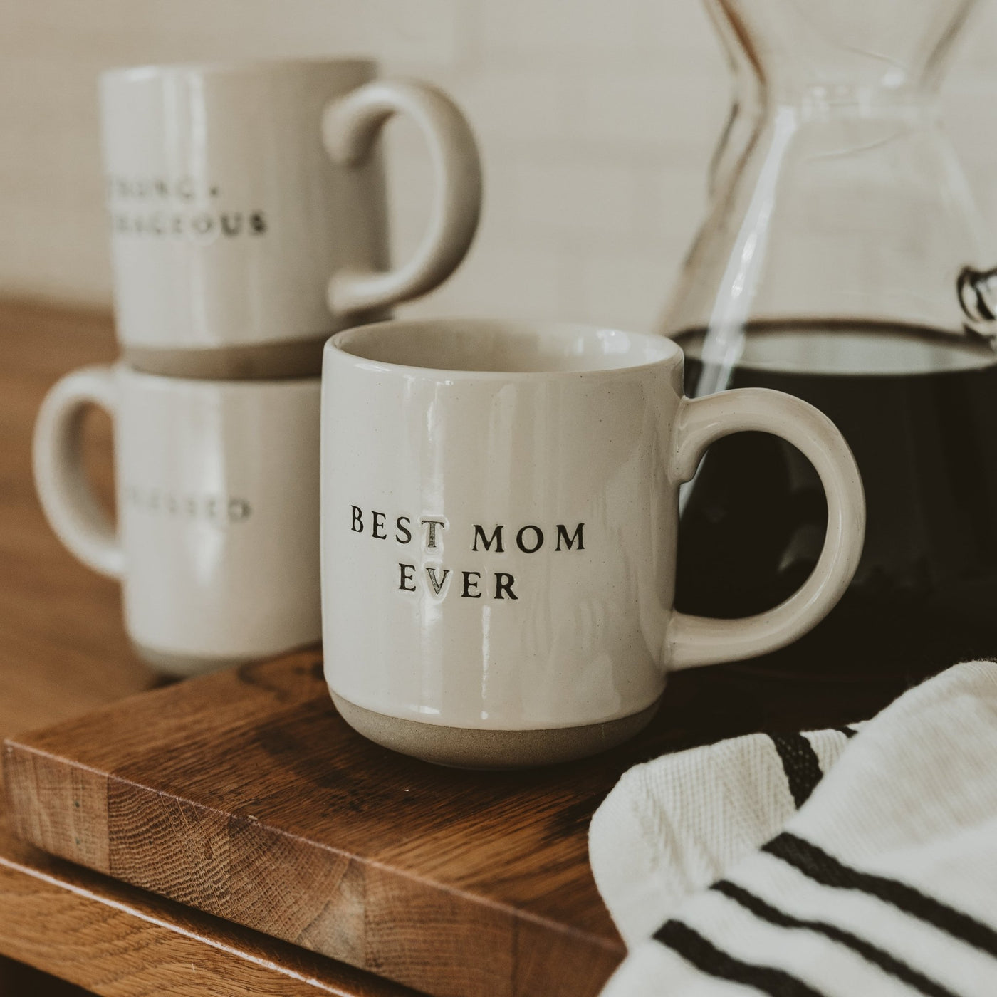 Best Mom Ever 14oz. Stoneware Coffee Mug - Sweet Water Decor - Coffee Mugs