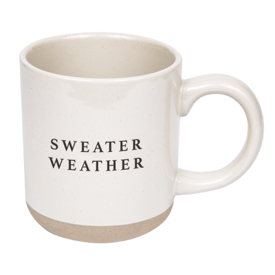 Sweater Weather Stoneware Coffee Mug - Sweet Water Decor - Coffee Mugs