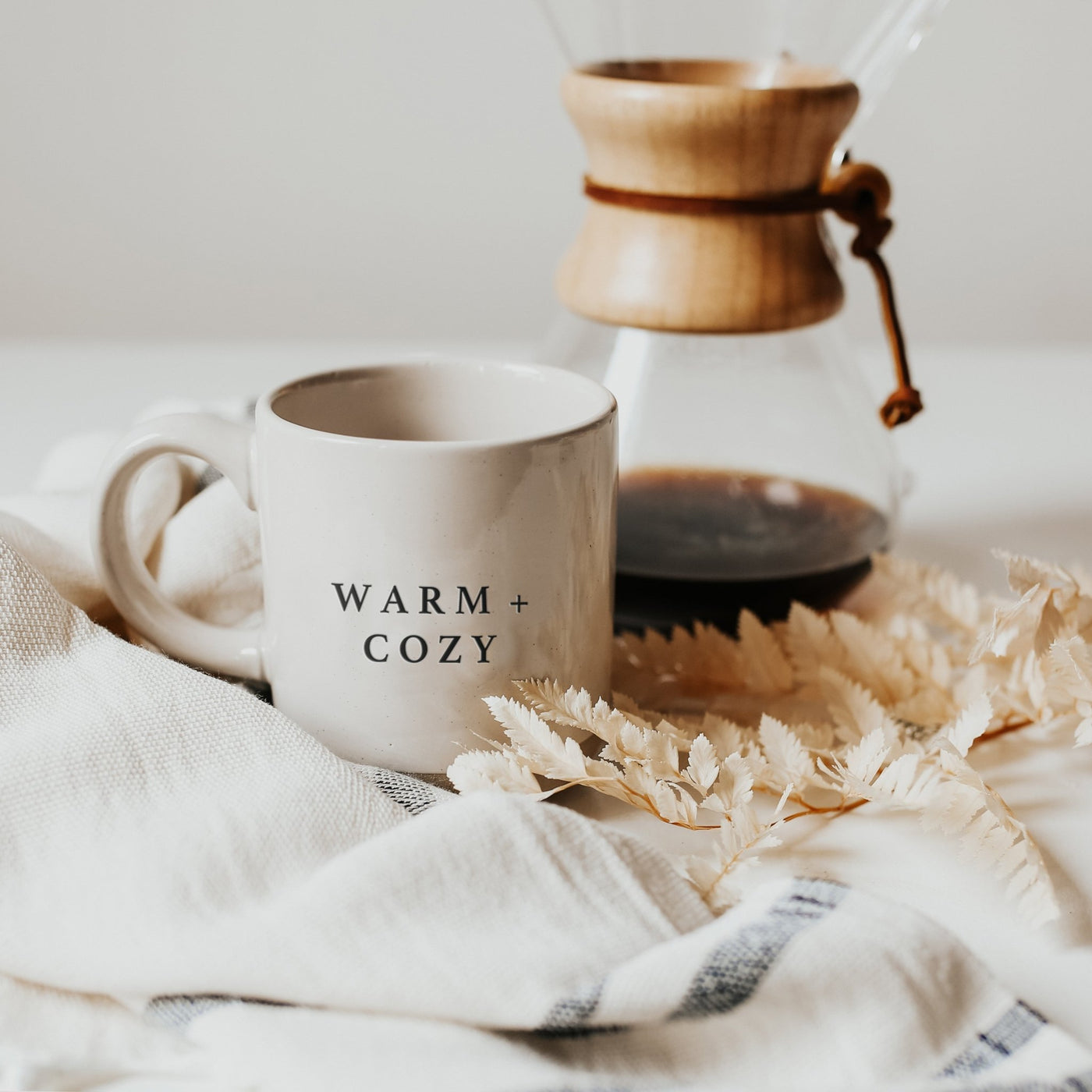 Warm and Cozy 14oz. Stoneware Coffee Mug - Sweet Water Decor - Coffee Mugs