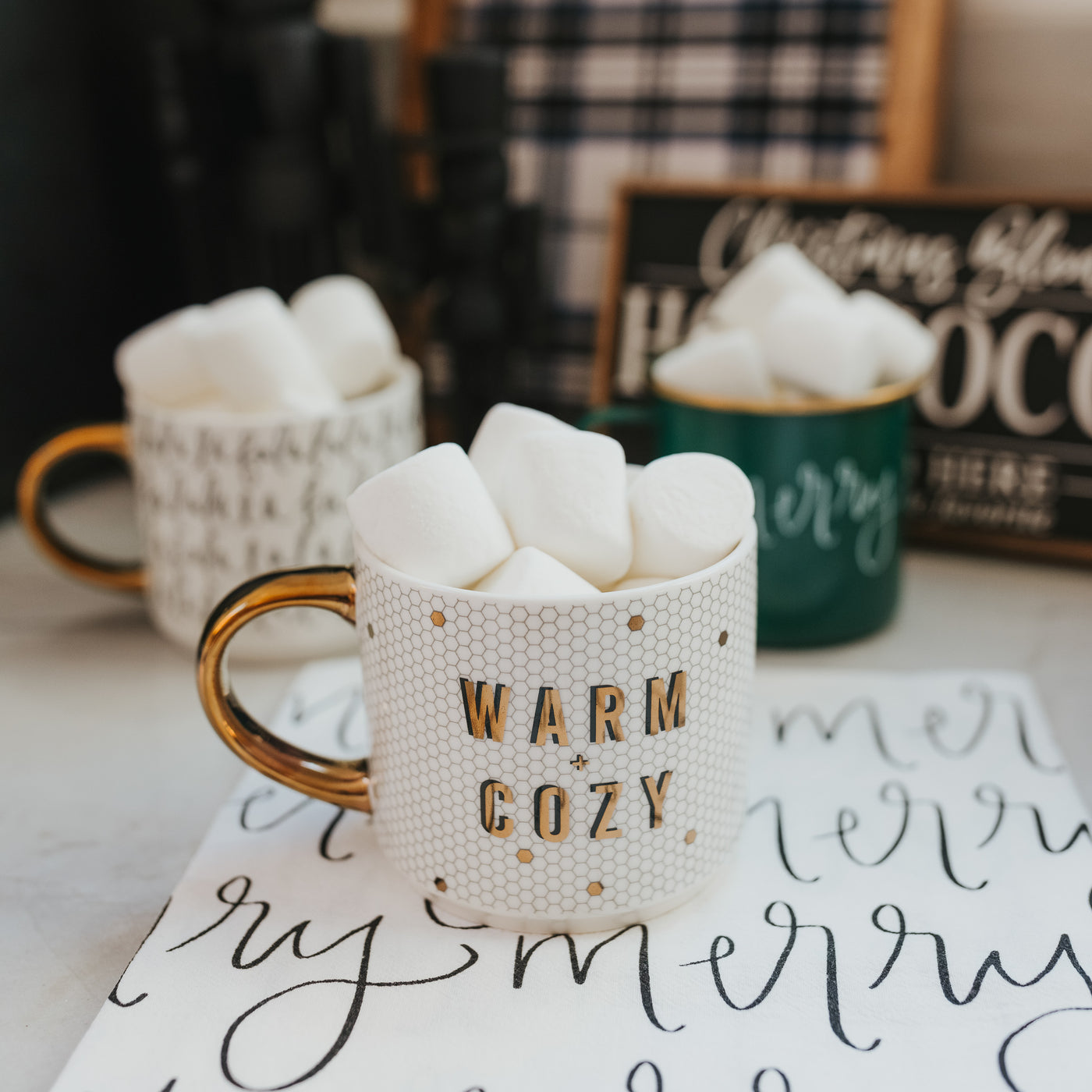Warm and Cozy Tile Coffee Mug