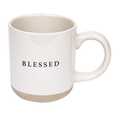 Blessed Stoneware Coffee Mug