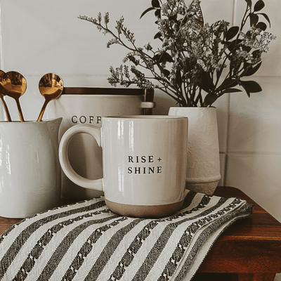 Rise and Shine 14oz. Stoneware Coffee Mug - Sweet Water Decor - Coffee Mugs