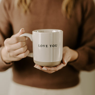 Love You 14oz. Stoneware Coffee Mug - Sweet Water Decor - Coffee Mugs