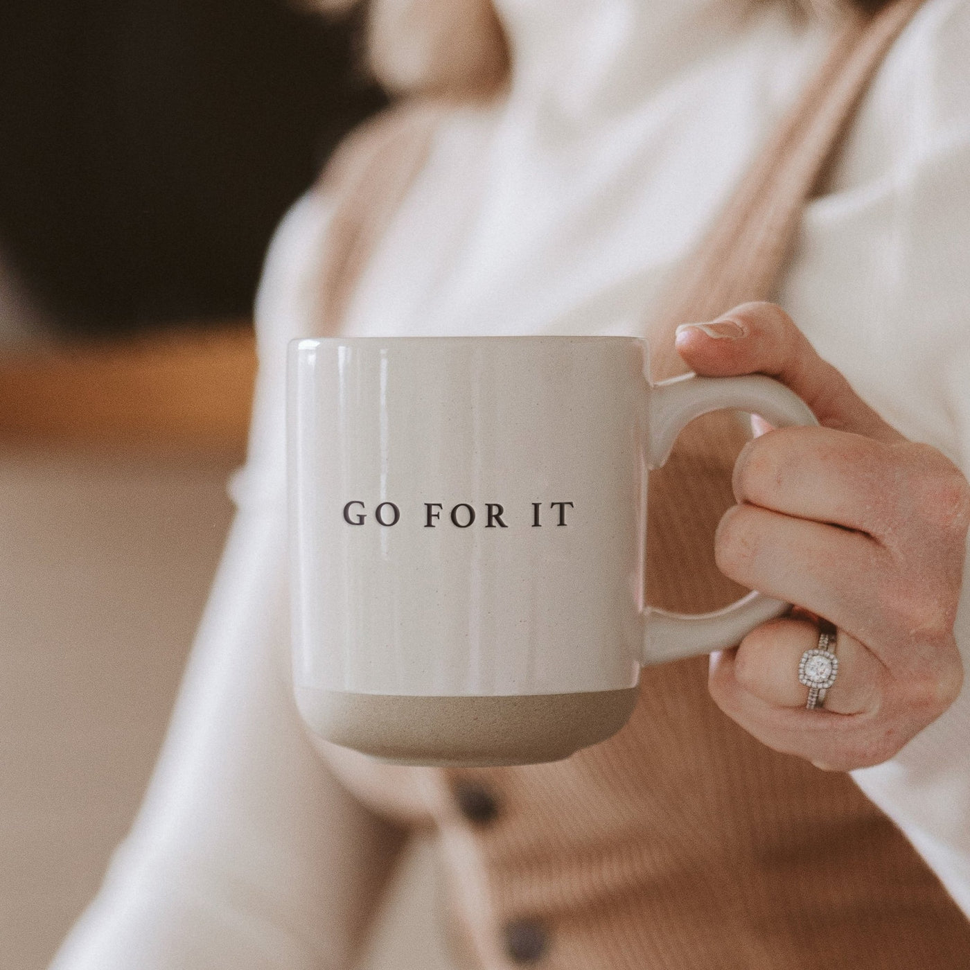 Go For It 14oz. Stoneware Coffee Mug - Sweet Water Decor - Coffee Mugs