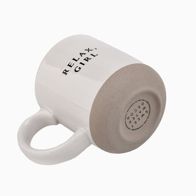 Relax, Girl 14oz. Stoneware Coffee Mug - Sweet Water Decor - Coffee Mugs