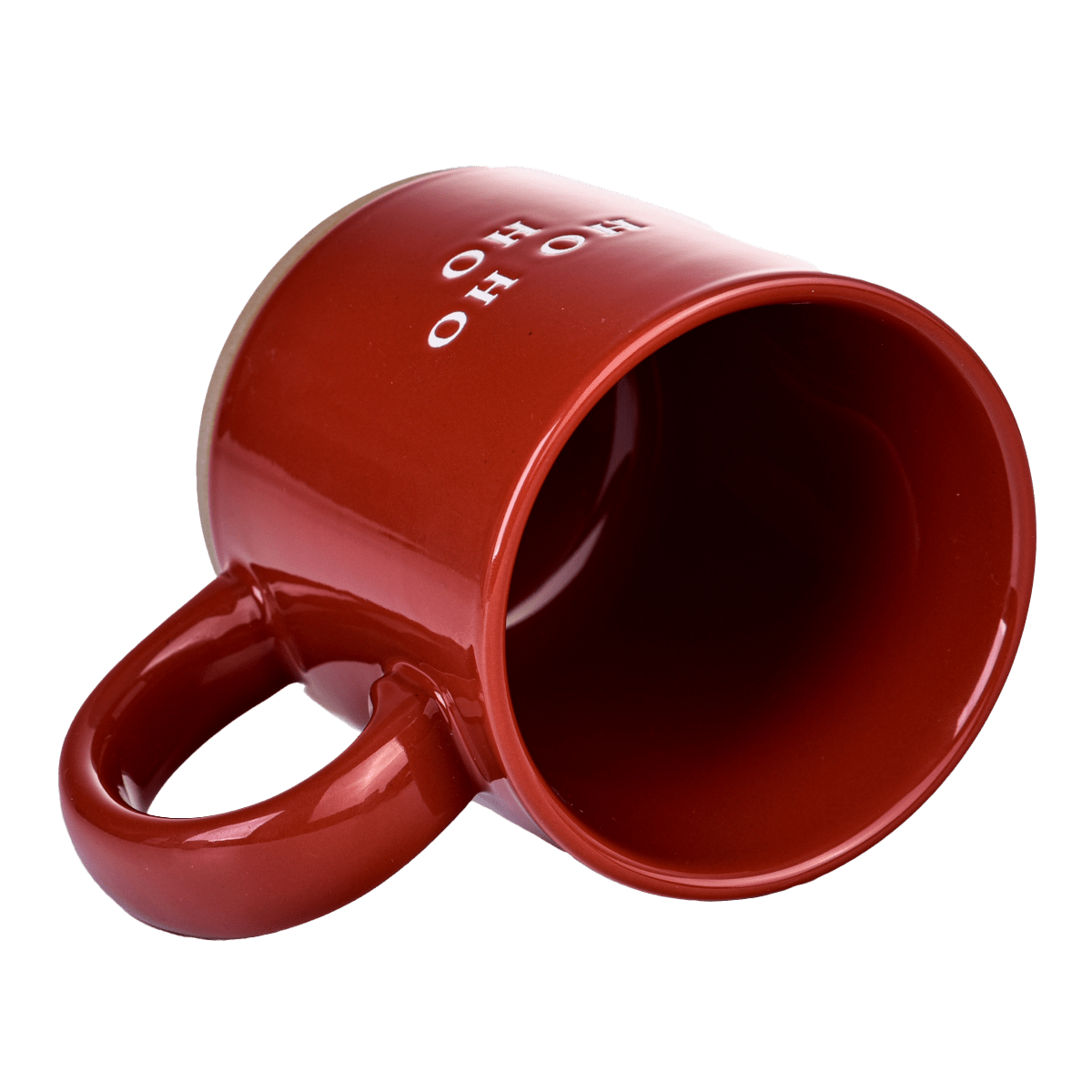 Ho Ho Ho 14oz. Red Stoneware Coffee Mug - Sweet Water Decor - Coffee Mugs