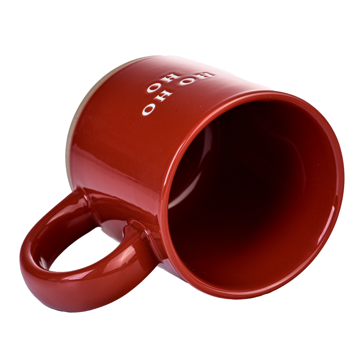 Ho Ho Ho 14oz. Red Stoneware Coffee Mug