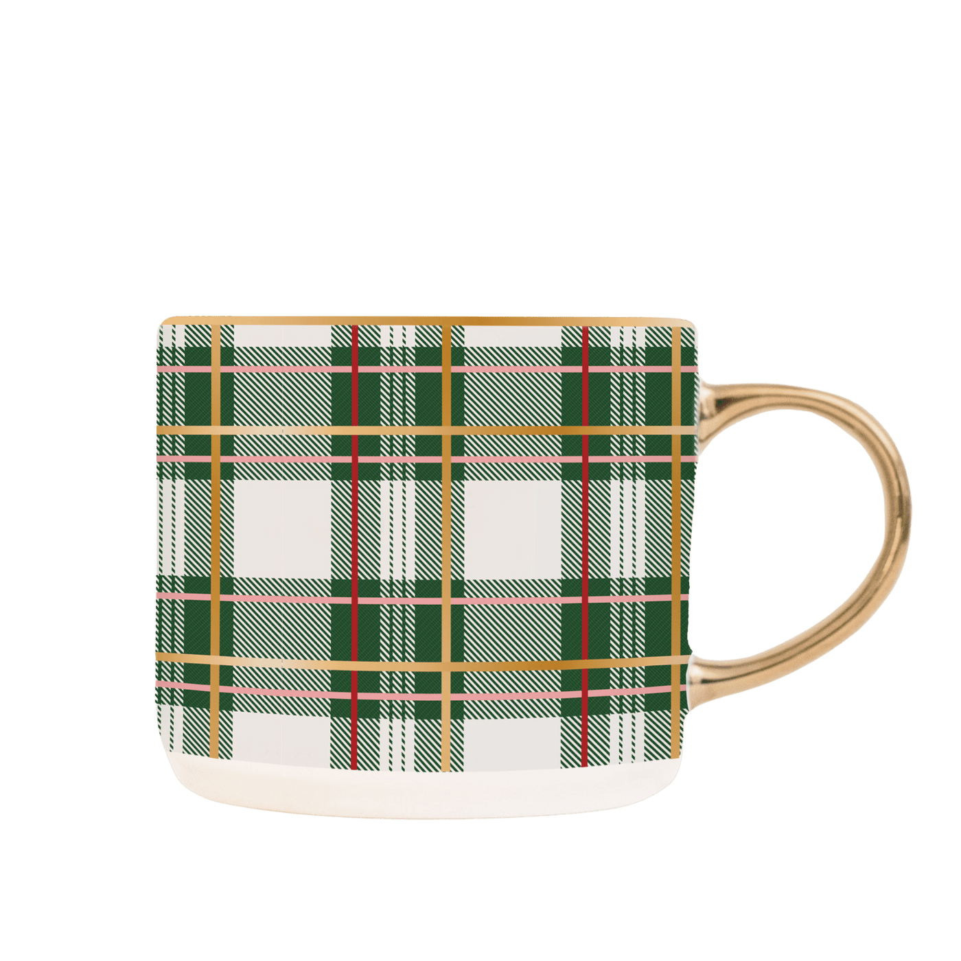 Green Plaid 17oz. Coffee Mug - Sweet Water Decor - Coffee Mugs