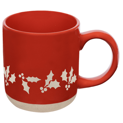 Holly 14oz. Red Stoneware Coffee Mug - Sweet Water Decor - Coffee Mugs