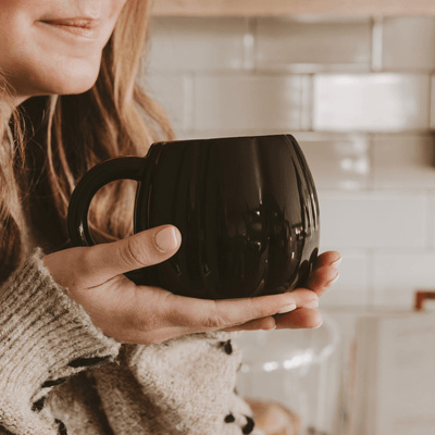 Black Pumpkin 19oz. Figurine Coffee Mug - Sweet Water Decor - Coffee Mugs