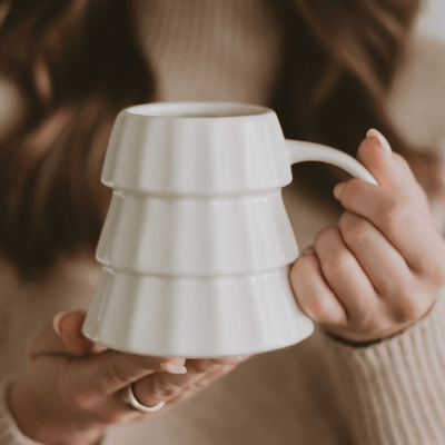 Cream Tree 17oz. Figurine Coffee Mug - Sweet Water Decor - Coffee Mugs