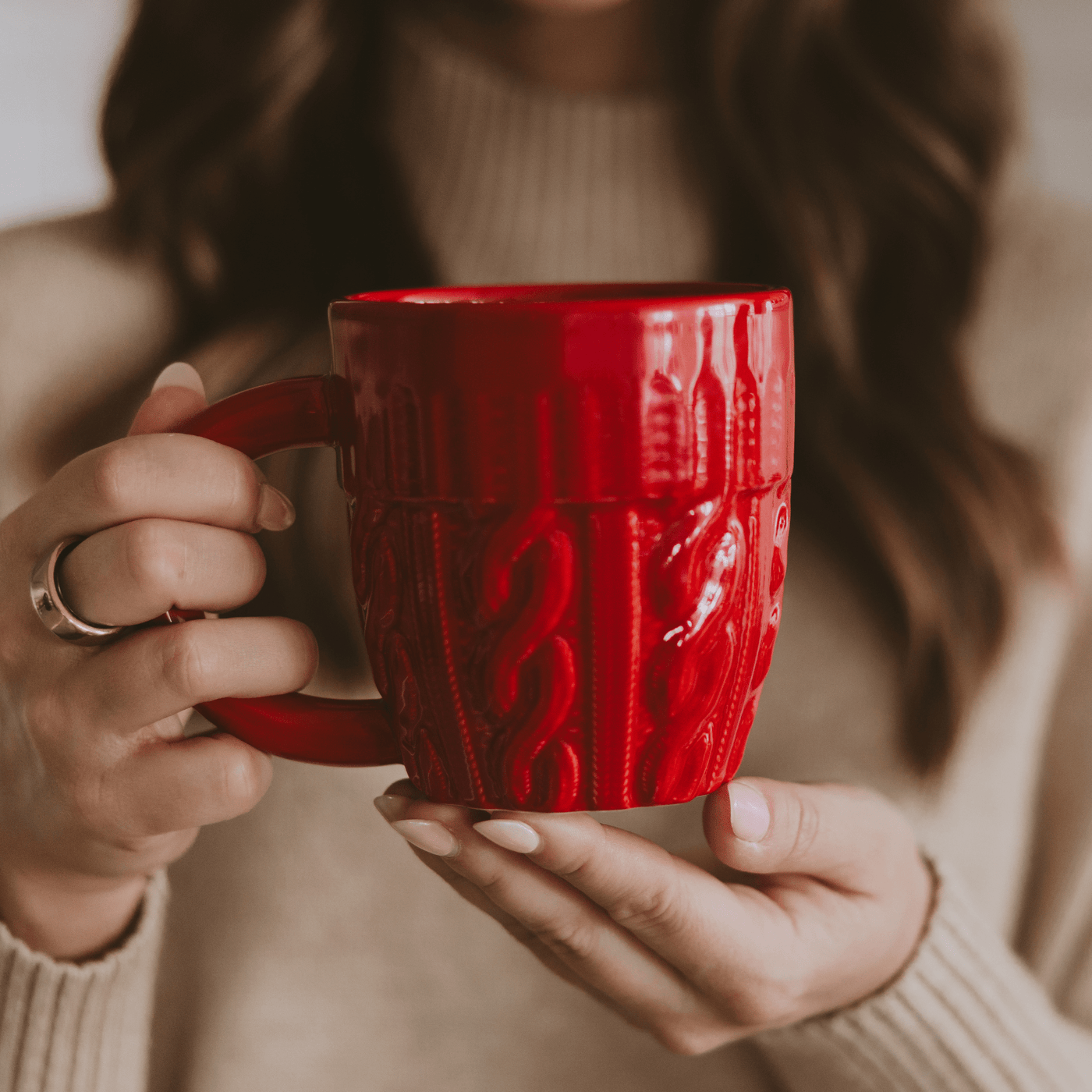 Red Sweater 18oz. Figurine Coffee Mug - Sweet Water Decor - Coffee Mugs