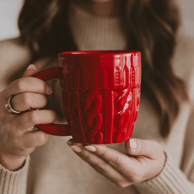 Red Sweater 18oz. Figurine Coffee Mug - Sweet Water Decor - Coffee Mugs