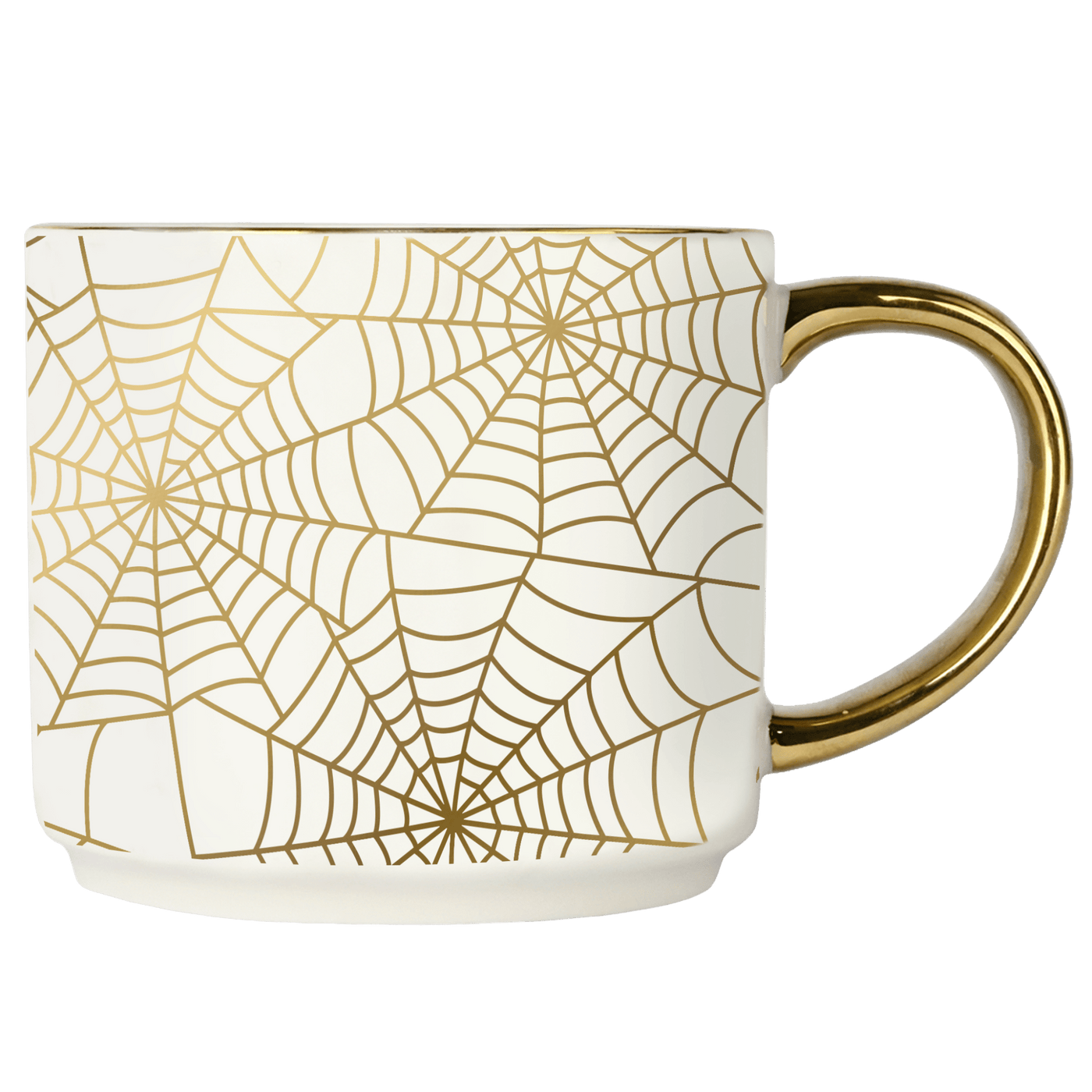 Spiderwebs 14oz. Gold Handle Coffee Mug - Sweet Water Decor - Coffee Mugs