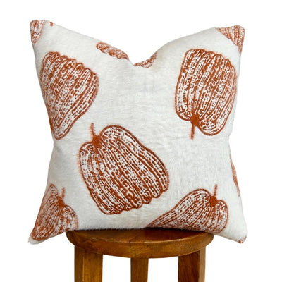 White Pumpkin Pillow Cover - Sweet Water Decor - pillow cover