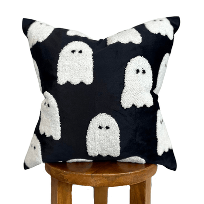 Black Ghost Pillow Cover - Sweet Water Decor - pillow cover