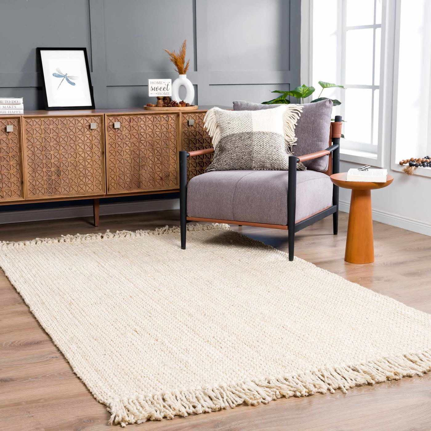 Senneterre Bleached Jute Rug - Sweet Water Decor - Rugs