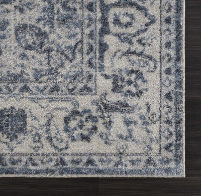 Blue Hiti Washable Area Rug
