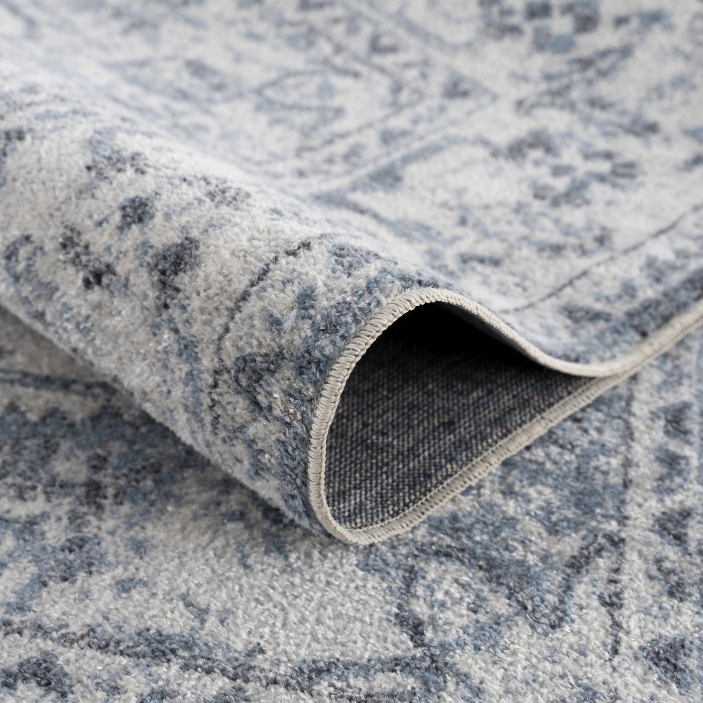 Blue Hiti Washable Area Rug