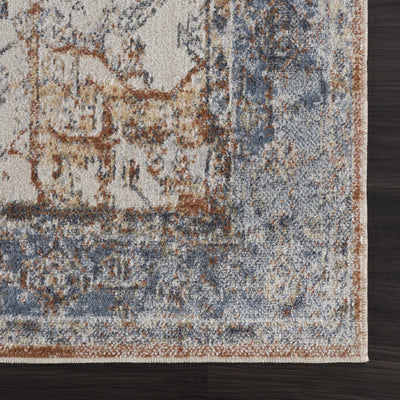 Blue Orange Hera Washable Area Rug - Sweet Water Decor - Rugs