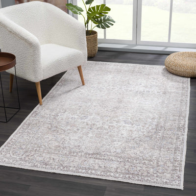 Cream Holi-2301 Washable Area Rug - Sweet Water Decor - Rugs