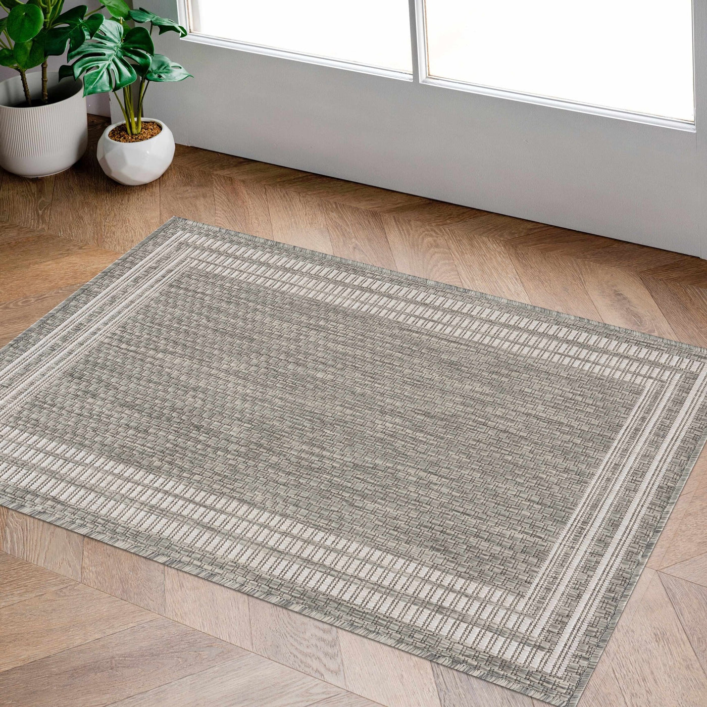 Burradoo Bordered Beige Rug - Sweet Water Decor - Rugs