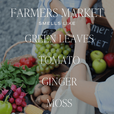 Farmer's Market Soy Candle - White Jar - 11 oz - Sweet Water Decor - Candles