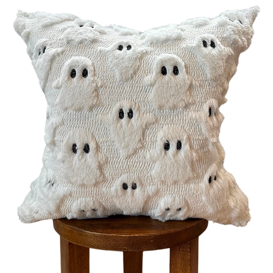 Spooky Ghost Pillow Cover - Sweet Water Decor - pillow cover