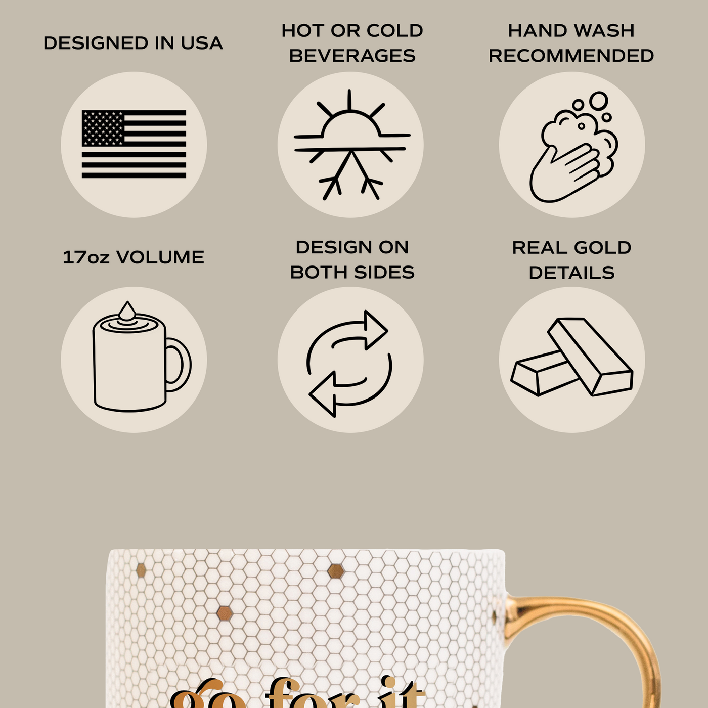 Warm and Cozy Tile Coffee Mug