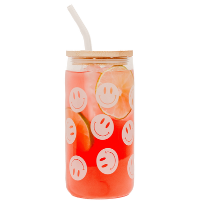 Smiley Can Glass - 17 oz