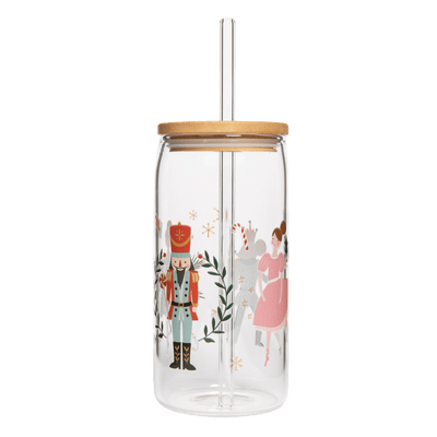 Nutcracker Can Glass - 17 oz - Sweet Water Decor - Can Glass