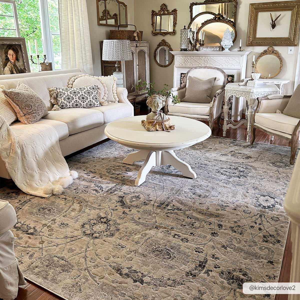 Georgiana Beige Area Rug - Sweet Water Decor - Rugs