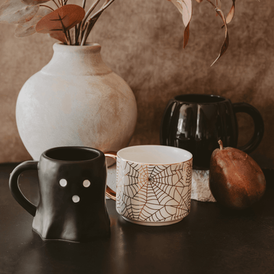 Black Ghost 12oz. Figurine Coffee Mug - Sweet Water Decor - Coffee Mugs