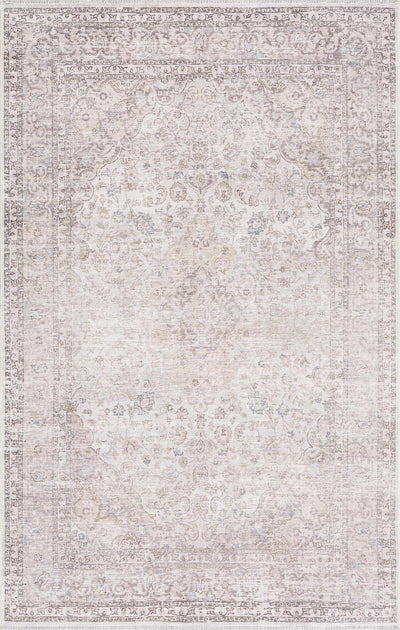 Cream Holi-2301 Washable Area Rug - Sweet Water Decor - Rugs