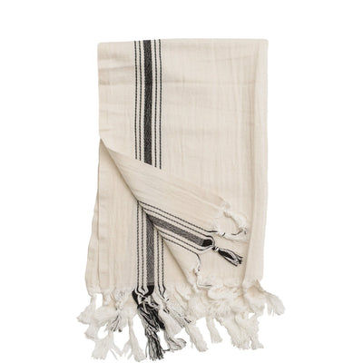 Savannah Turkish Cotton + Bamboo Hand Towel - Five Stripe - Sweet Water Decor - Hand Towels