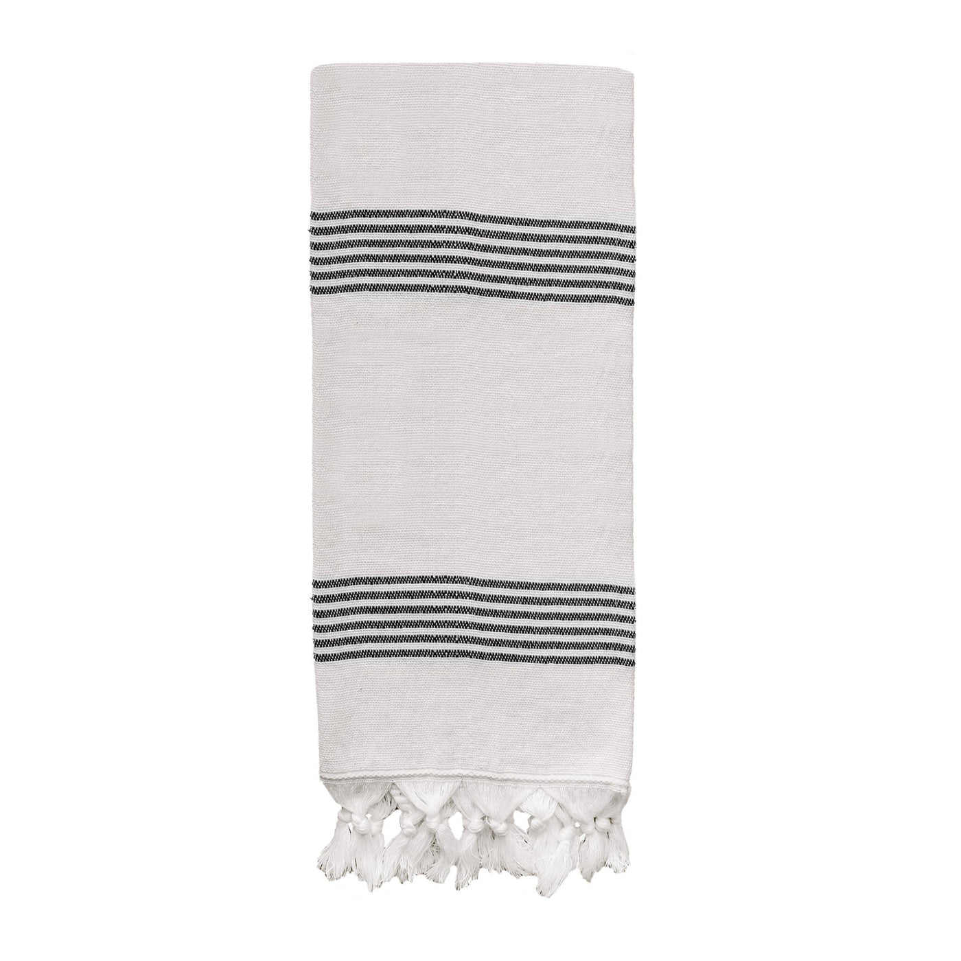 Turkish Cotton + Bamboo Hand Towel - Multi Stripes - Sweet Water Decor - Hand Towels