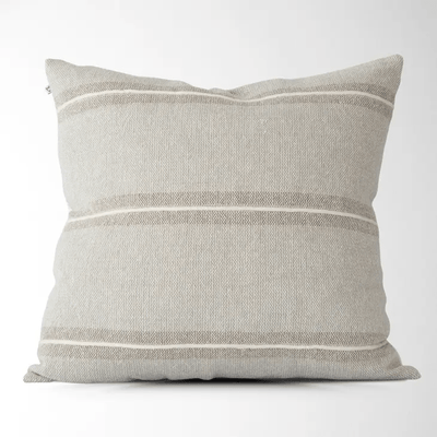 Harlow Striped Textured Pillow Cover Grey - Sweet Water Decor - Pillow Cover