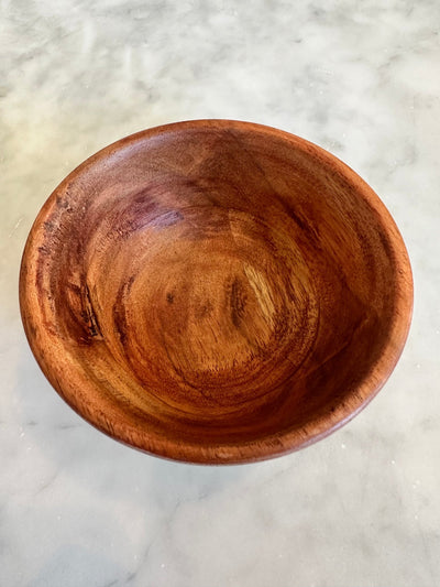 Teak Wood Small Serving Bowls - Set of 2 or 4 - Sweet Water Decor - Bowls