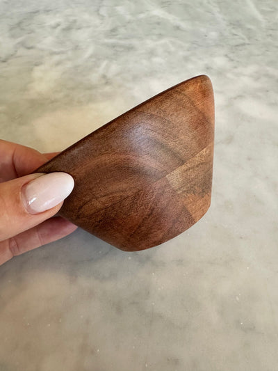 Teak Wood Small Serving Bowls - Set of 2 or 4 - Sweet Water Decor - Bowls