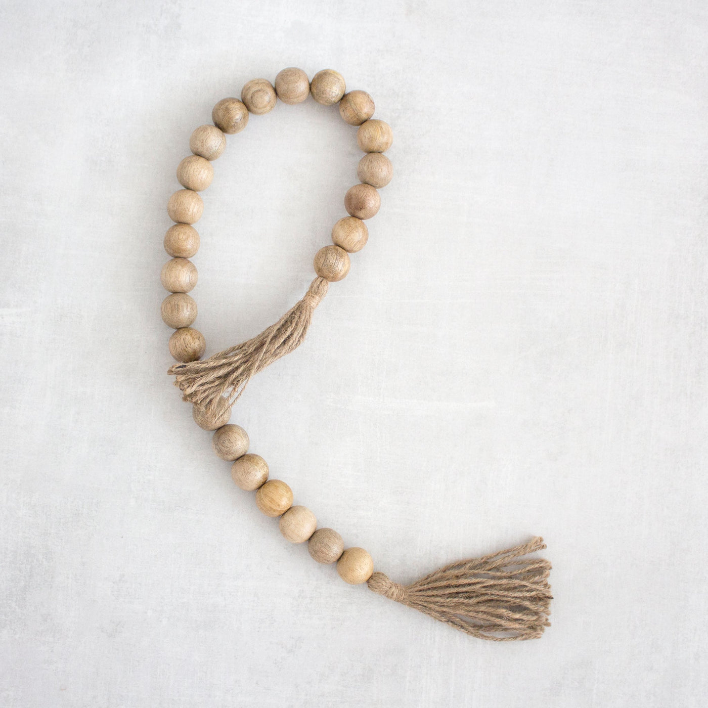 #2 Wooden Bead Garland with Tassels