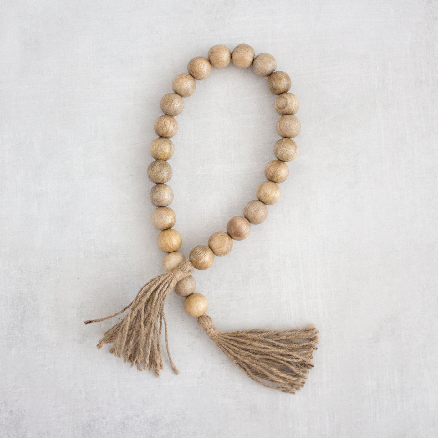 #2 Wooden Bead Garland with Tassels