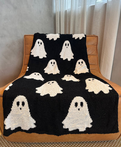 Spooky Ghost Throw Blanket - Sweet Water Decor - Blankets