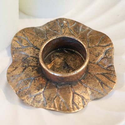Metal Lotus Tealight Holder Small - Sweet Water Decor - Candle Holder
