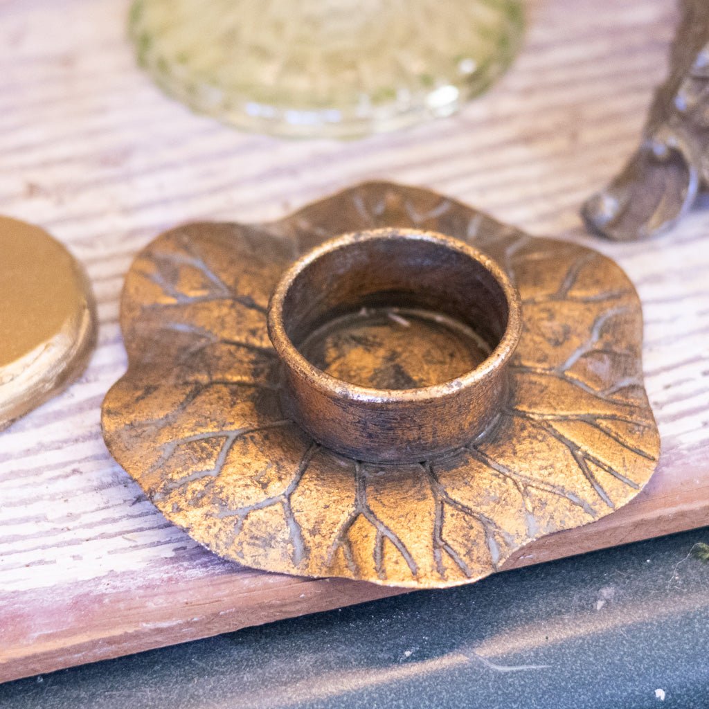Metal Lotus Tealight Holder Small - Sweet Water Decor - Candle Holder